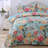 HoneiLife King Size 3‑Piece Secret Garden Pattern Quilt Bedding Set, Soft Blended‑Fabric Quilt with Matching Pillow Shams, Green-124591656-124591658