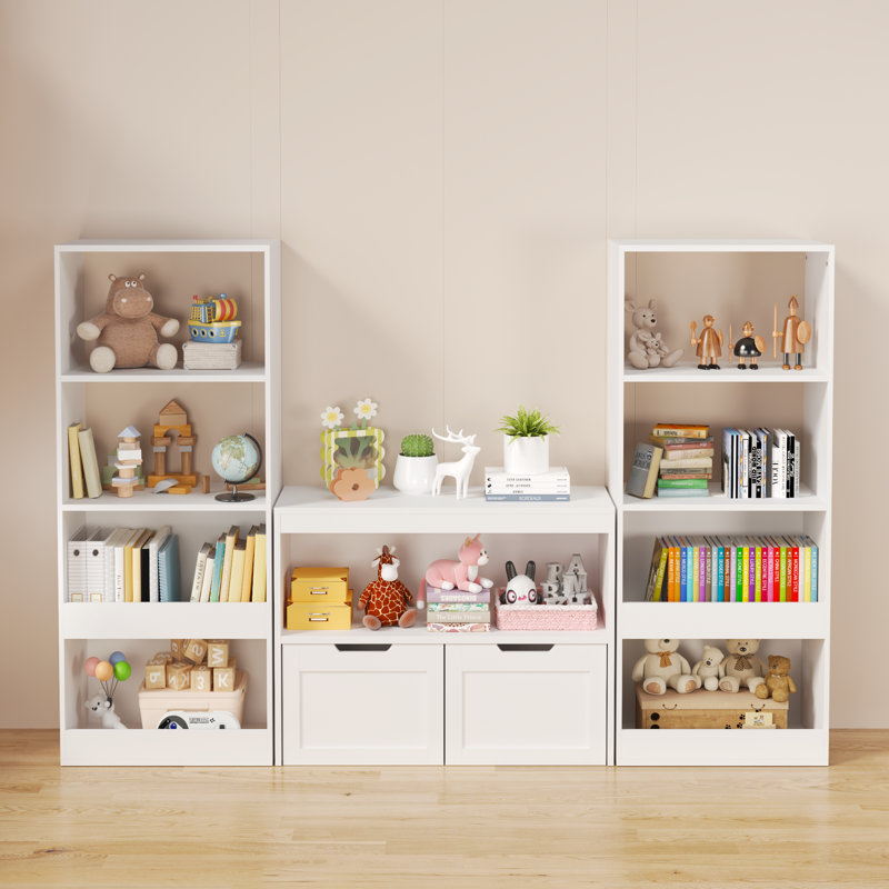 Organisateur de livres, armoire de rangement pour jouets, blanc, buffet