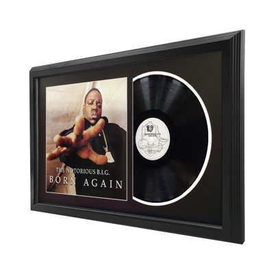 The Notorious B.I.G. "Born Again" Framed Record with Black Mat