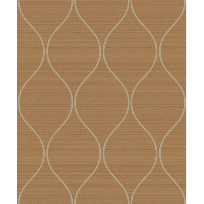 Matea 10.05m x 53cm Wallpaper Roll, Bronze