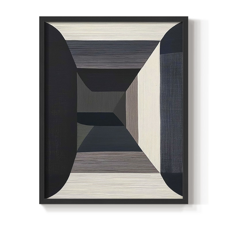 "ABSTRACT Series DCLxxxx" par J Paul, Noir, noir, noir, noir, H 11 po x l 9 po