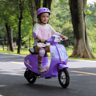 Kids Electric Motorcycle, Purple, 24V 