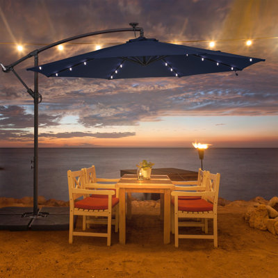 Parasol lumineux en porte-à-faux 10 pi Sejada