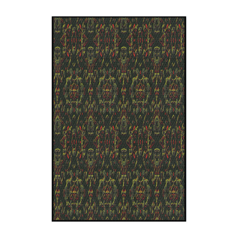 Tapis de zone verte à motif, Rectangle 2 pi x 4 pi
