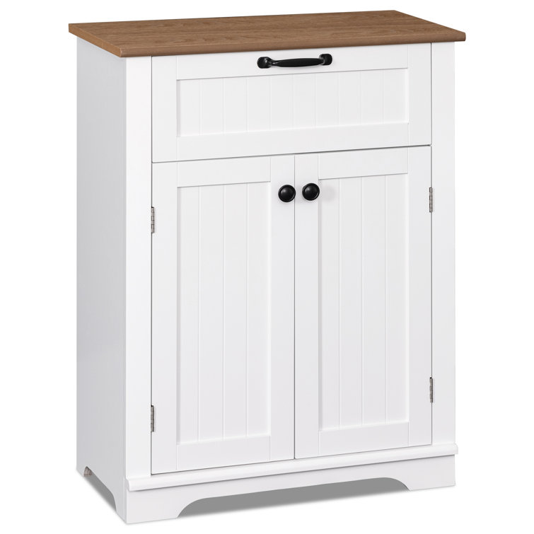 Deprise White Bathroom Storage Cabinet Ebern Designs