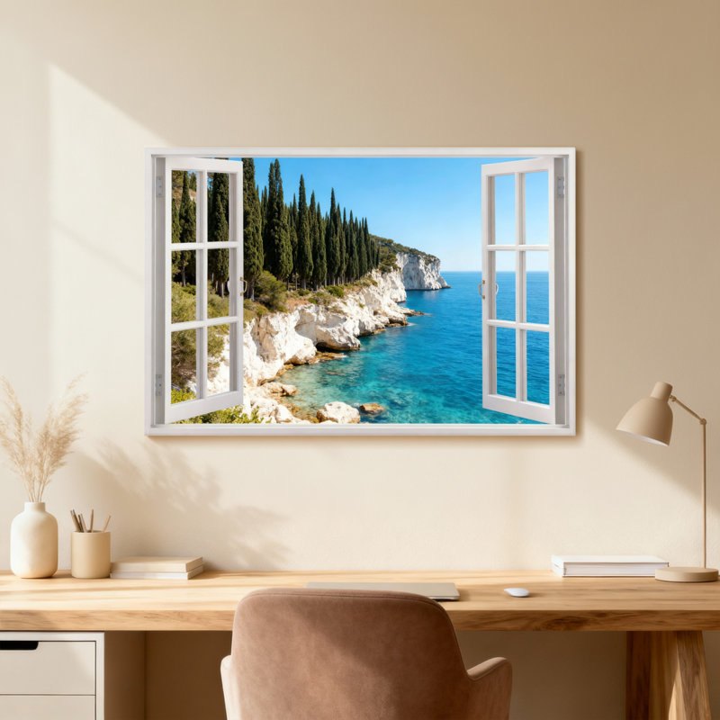 Paysage blanc, Toile tendue, Ne s’applique pas, H 24 po x l 16 po