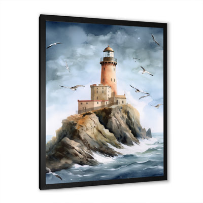 Amedee " Ocean Watchtower III " Watercolor Print