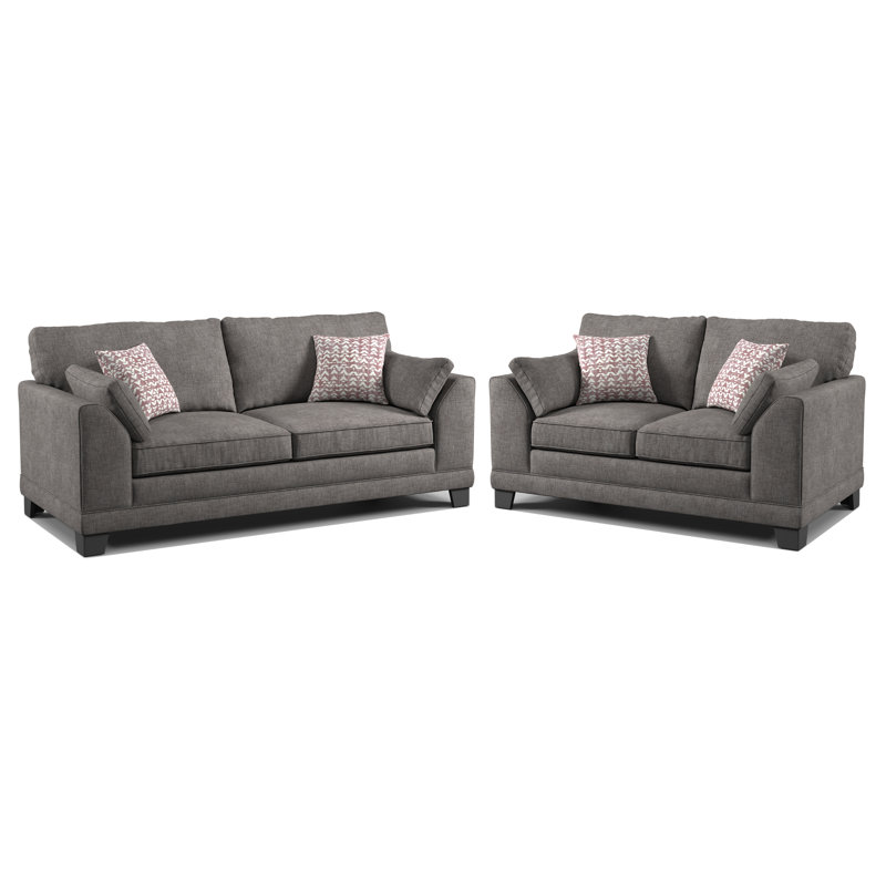Rahil 2 - Piece Living Room Set, Charcoal