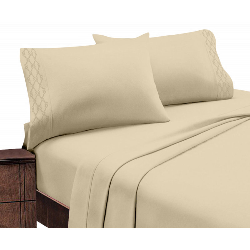 Ensemble de draps en micro-fibre, Très grand, Taupe