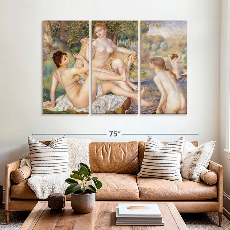 Leisha The Large Bathers, H 42 po x l 65 po