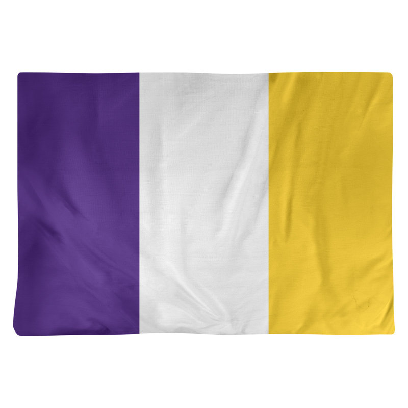 Récapitulatif de 18 po Louisiana, Mauve / Blanc, Sergé de coton