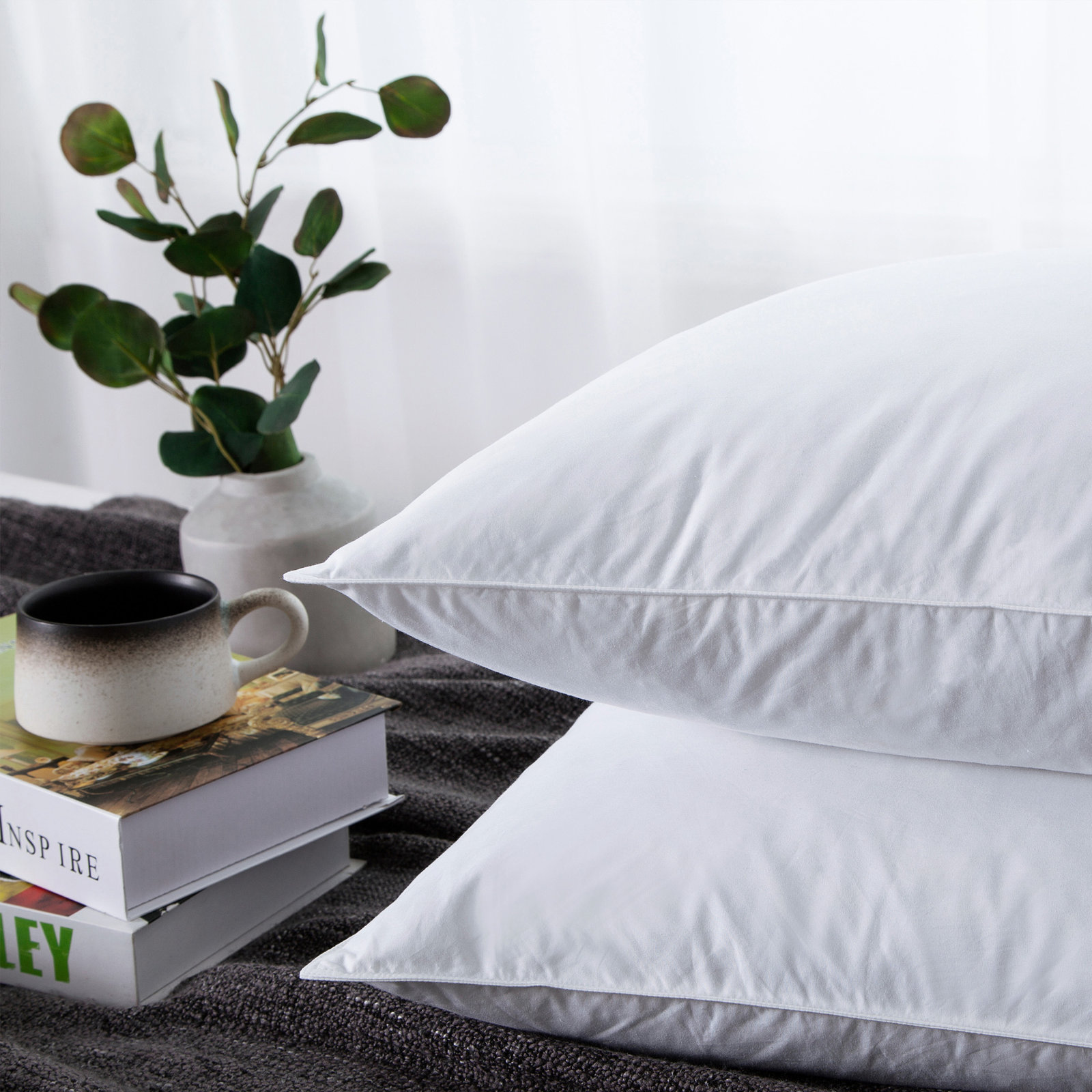 Plush Feather Pillow, Queen