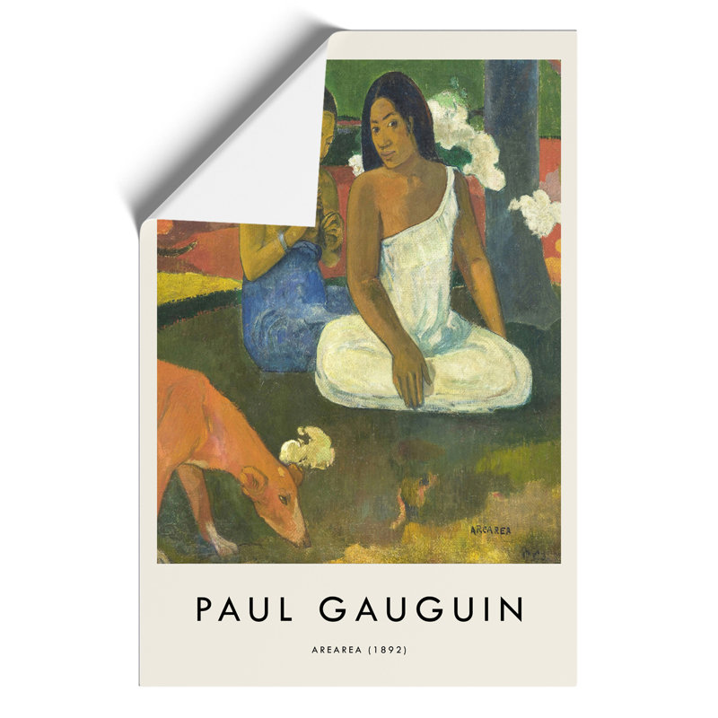 Arearea by Paul Gauguin - No Frame Painting, 59cm H x 42cm W x 0.1cm D