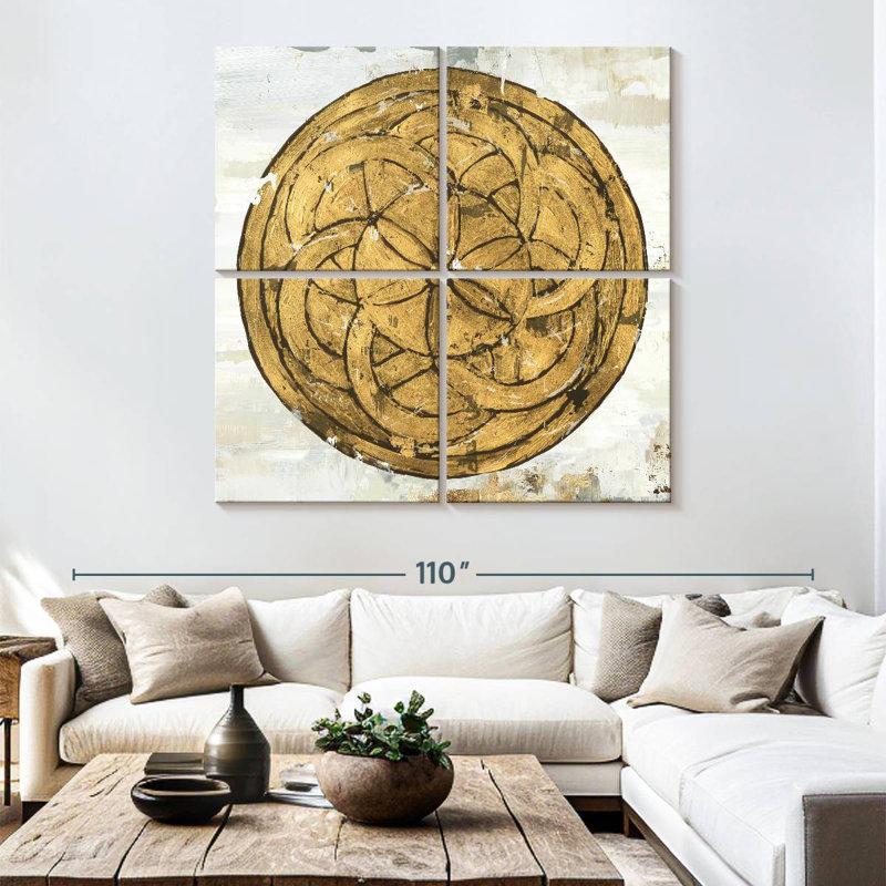 Kerner Gold Plate, 74" H x 74" W