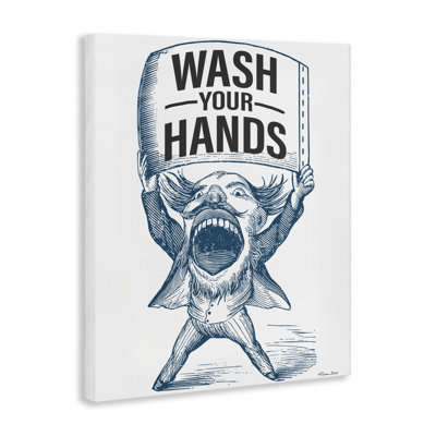 «Wash Your Hands Vintage Canvas», conception par Susan Ball