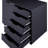 5-Drawer Office File Cabinet with Wheels and 2 Shelves, Under Desk Locking Wood Storage Organizer on Casters for Home Office, Mobile Filing Unit for Documents & Supplies-1468204783