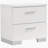 White High Gloss 2-Drawer Nightstand
