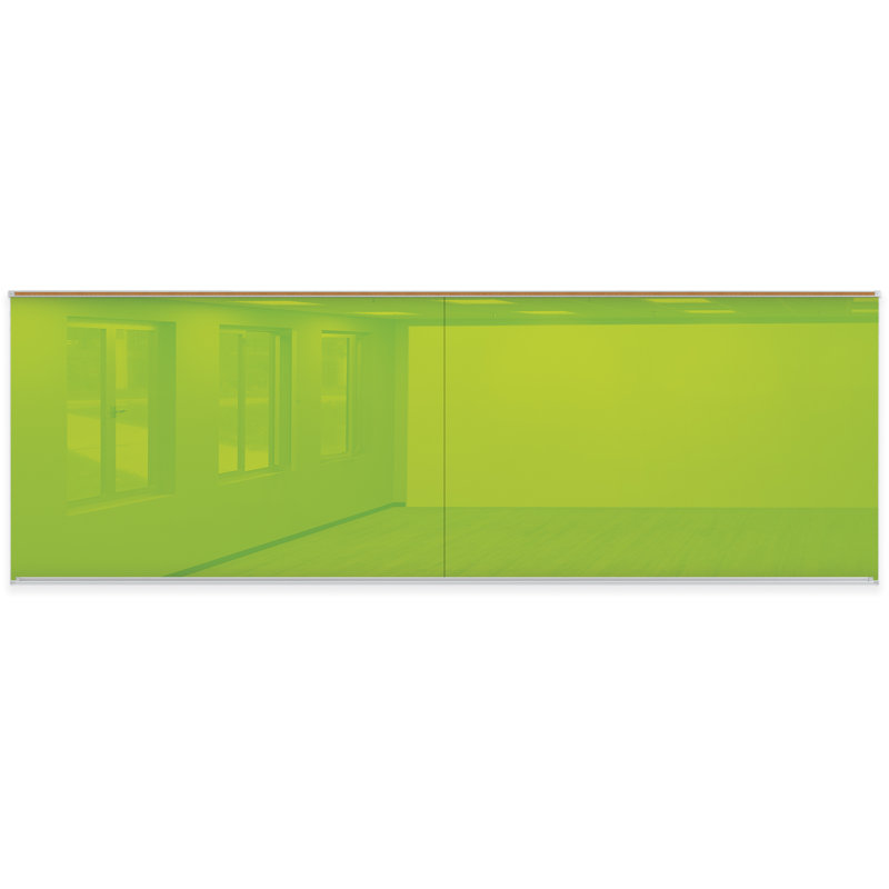 Panneau de verre mural Liso, Vert, 48 po x 144 po