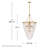 Myra 8 - Light Steel Dimmable Chandelier