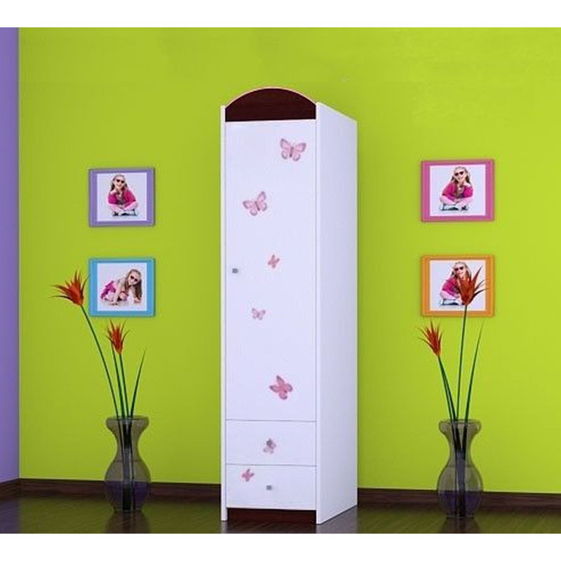 Unger 1 Door Wardrobe, Black