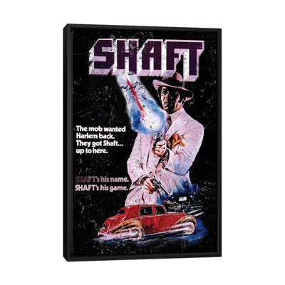 Shaft Promotional Poster Vintage Advertisement on Canvas