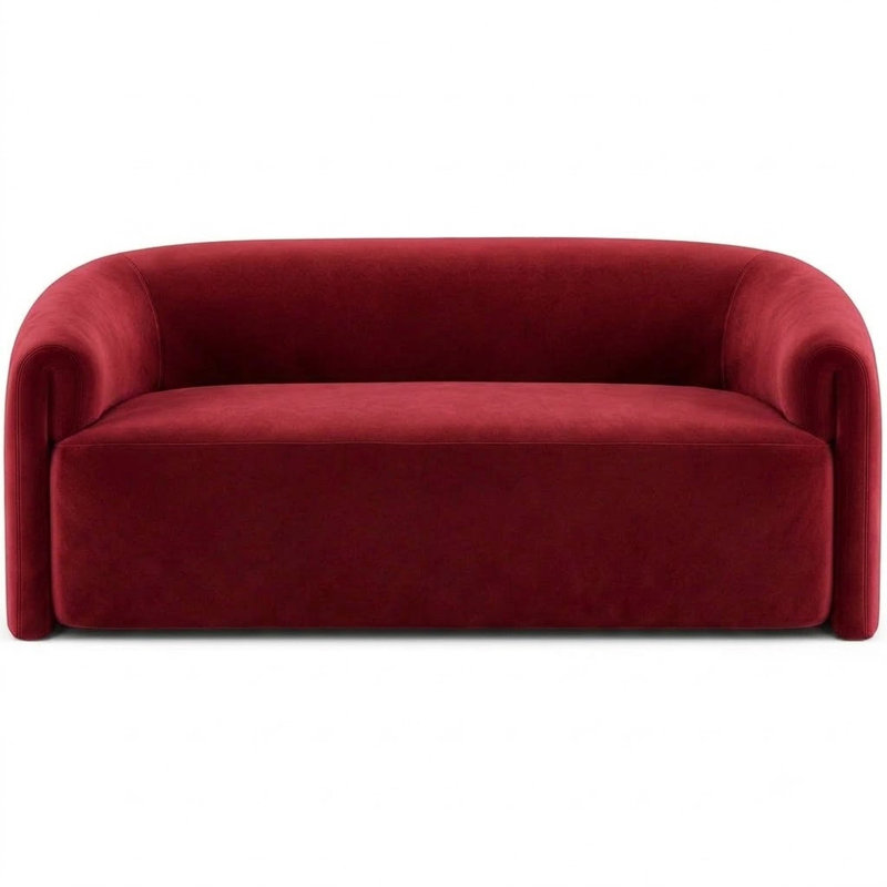 Solid Velvet | Velluto Fabric, Cranberry
