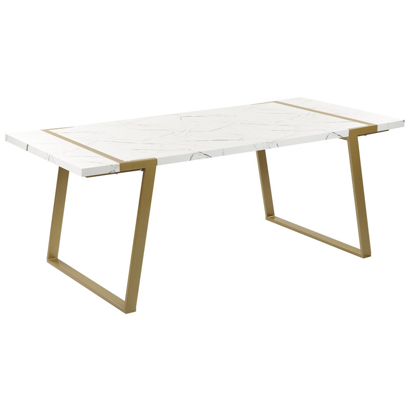 Alyceia Metal Base Dining Table