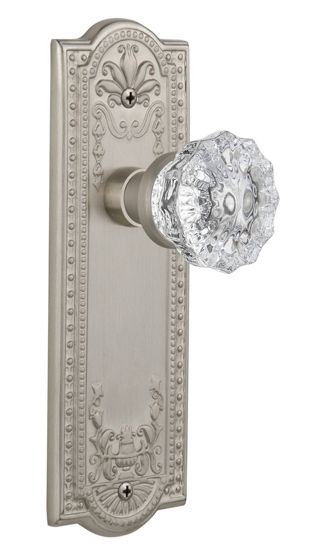 Meadows Plate with Crystal Door Knob Nostalgic Warehouse 