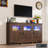 64.2" LED Farmhouse TV Stand For Tvs Up To 70" With Power Outlets And Adjustable Shelves-163533591-149277937