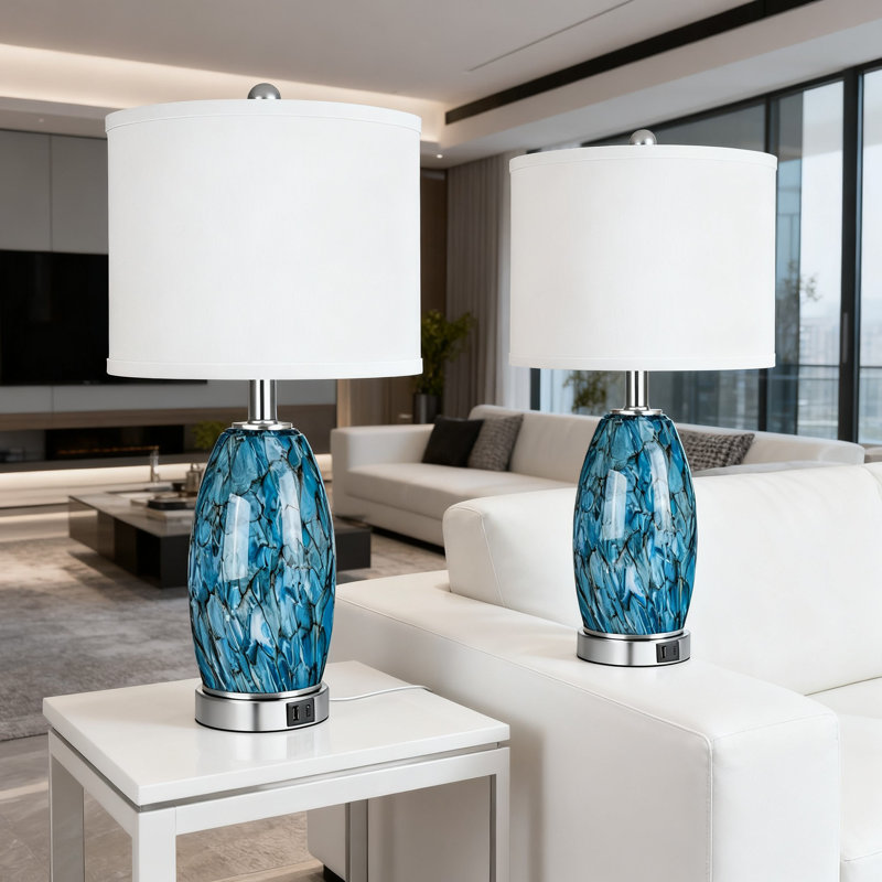 Lampes de table en verre Modern Art