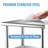 High Load-Bearing Stainless Steel Worktable with Adjustable Shelves and Feet, Commercial Multipurpose Workstation for Kitchen, Restaurant, Garage and Backyard