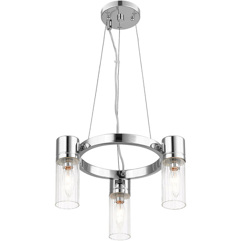 3 - Light Wagon Wheel Chandelier