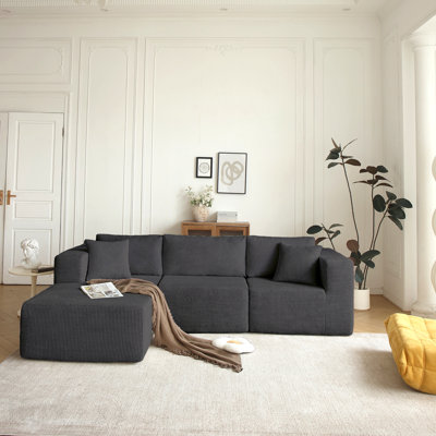 Canapé modulaire en L parfait pour les petits appartements H613