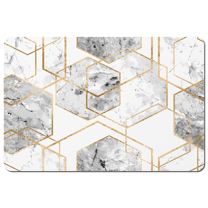 Hoban Wood Geometric Rectangle Placemat