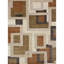 Geometric Area Rug in Brown/Ivory/Orange-962356356