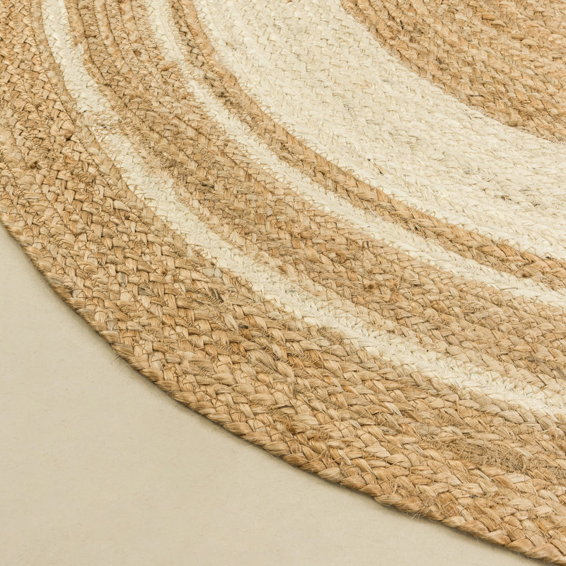 Kayleigh Hand-Braided Jute Area Rug , Round 8'