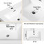 Meuble-lavabo de 30 po avec lavabo et espace intérieur - Armoire blanche brillante, tiroirs de rangement pratiques et blancs, spacieux