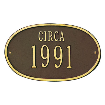 Date 2-Line Wall Address Plaque