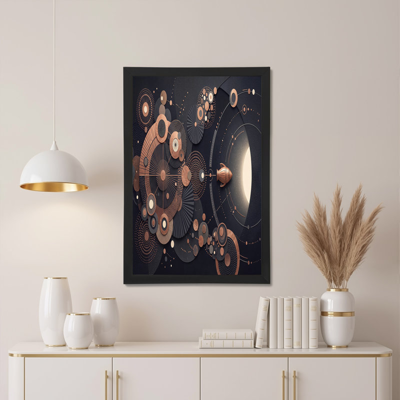 Art mural sur toile bronze, H 18 po x l 24 po