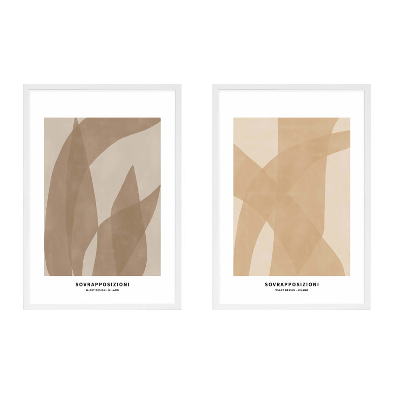 Marine Flora 1 And 2, White, 25" H x 17.5" W x 1.25" D