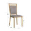 Chaise d'appoint rembourrée grise Mizell