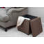 Repose-pieds pliable avec pieds BirdRock Home 16 x 16, brun-1896932587