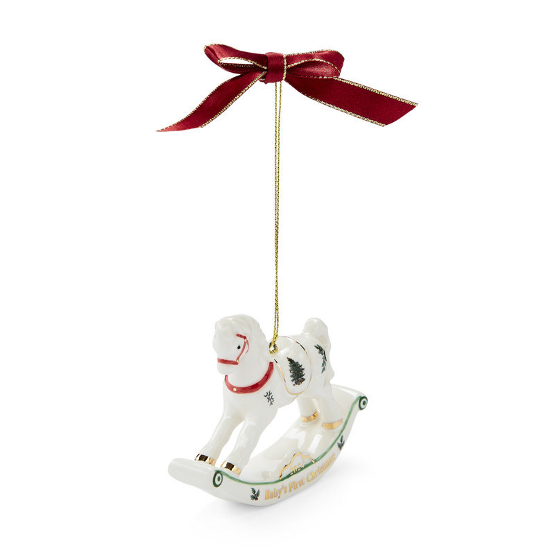 Rocking Horse Ornament Dated 2024
