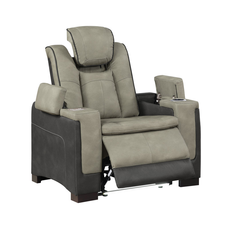 Fauteuil inclinable Bruno gris, Gris
