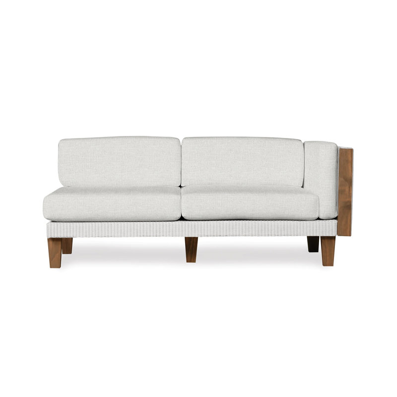 Catalina Outdoor 2 - Seat Loveseat, White, Demo Oatmeal