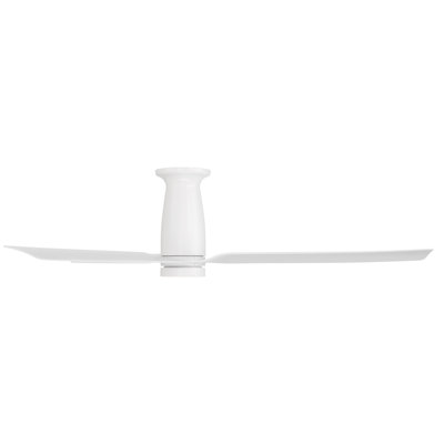 Smooth 3-Blade Flush Mount Smart Ceiling Fan With 2700K-3000K-4000K-5000K Selectable LED Light Kit and Remote Control Included, Works With Alexa and iOS or Android App
