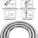 Shower Head Combo with Two Spray Setting, Fixed Shower Head and Handheld, Brushed Nickel