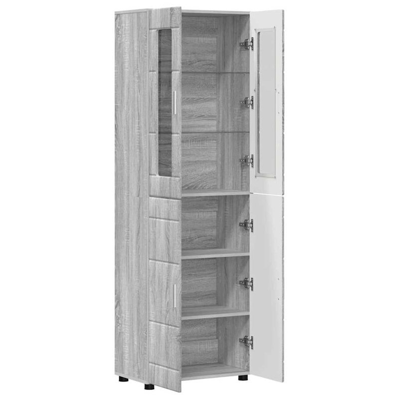 Tamoor Manufactured Wood Wardrobe, Grey Sonoma