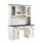 Dennison 76" High Computer Desk Bar Cabinet with Hutch-820210456