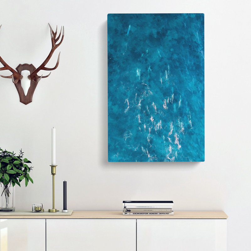 Many Dolphin - Wrapped Canvas, 50cm H x 35cm W x 3cm D